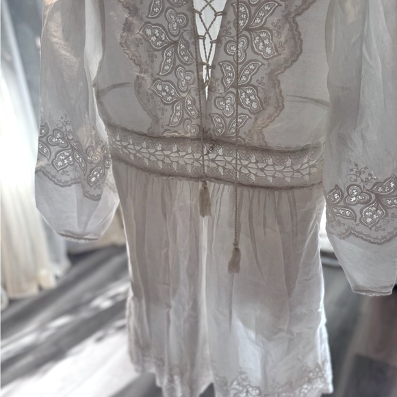 NWOT-NEVER WORN White Lace Boho Dress. Pristine condition. - Picture 11 of 11